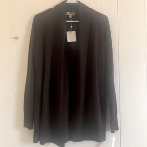 Charter Club NEW Brown 100% Merino Wool Long Sleeve Open Cárdigan Size Small.